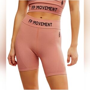 NWT FP Movement Long Haul Bike Shorts~Petal Pink